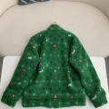 「#3794」Louis Vuitton Jacquard vertical collar zipper fleece jacket