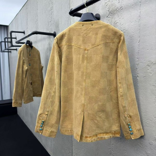 Louis Vuitton Vintage Checkerboard Denim Jacket