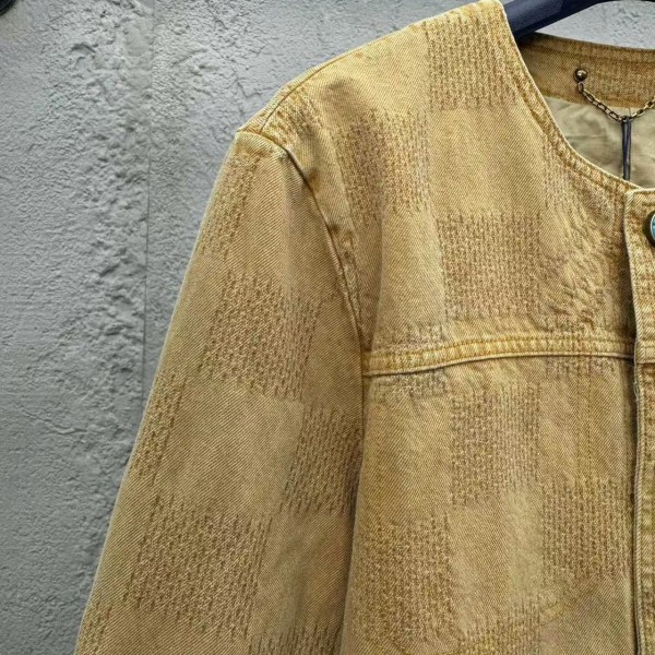 Louis Vuitton Vintage Checkerboard Denim Jacket