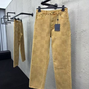 「#3802」Louis Vuitton Vintage Checkerboard Jeans