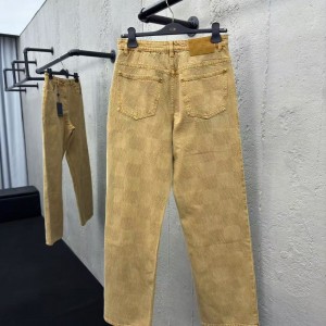 「#3802」Louis Vuitton Vintage Checkerboard Jeans