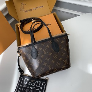 「#3814」Louis Vuitton's new NEVERFULL BANDOULIÈRE INSIDE OUT BB Shopping Bag M12099 Size: 16.5*11*26.5cm
