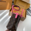 「#3815」Louis Vuitton's new NEVERFULL BANDOULIÈRE INSIDE OUT BB Shopping Bag M12099 Size: 16.5*11*26.5cm