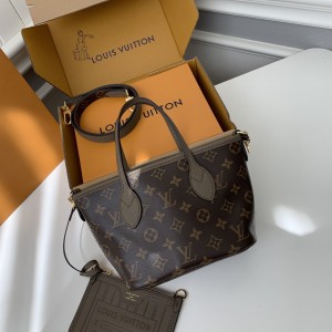 「#3816」Louis Vuitton's new NEVERFULL BANDOULIÈRE INSIDE OUT BB Shopping Bag M12099 Size: 16.5*11*26.5cm