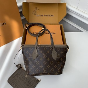 「#3816」Louis Vuitton's new NEVERFULL BANDOULIÈRE INSIDE OUT BB Shopping Bag M12099 Size: 16.5*11*26.5cm