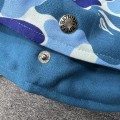 「#3817」bape abc double cap big flower camouflage shark