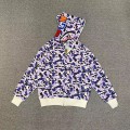 「#3818」bape Shizuoka Limited Edition Violet Camouflage Shark Sweatshirt