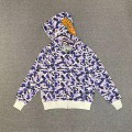「#3818」bape Shizuoka Limited Edition Violet Camouflage Shark Sweatshirt