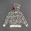 「#3819」bape ink camouflage shark sweatshirt