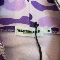 「#3821」bape purple camouflage classic shark zipper sweatshirt