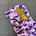 「#3821」bape purple camouflage classic shark zipper sweatshirt