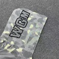 「#3823」bape luminous camouflage laser shark hooded zip-up sweatshirt