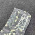 「#3823」bape luminous camouflage laser shark hooded zip-up sweatshirt