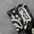 「#3824」bape luminous camouflage laser shark hooded zip-up sweatshirt