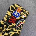 「#3827」bape camouflage yellow classic shark zipper sweatshirt