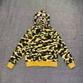 「#3827」bape camouflage yellow classic shark zipper sweatshirt