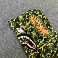 「#3828」bape camouflage green classic shark zip-up sweatshirt