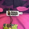 「#3829」bape camouflage purple classic shark zipper sweatshirt