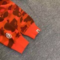 「#3830」bape camouflage orange classic shark zipper sweatshirt