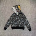 「#3835」Bape luminous starry sky camouflage double-headed shark sweatshirt