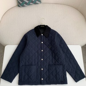 「#3844」PRADA SS24 Quilted single-breasted casual jacket