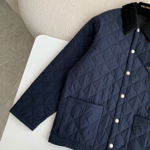 「#3844」PRADA SS24 Quilted single-breasted casual jacket