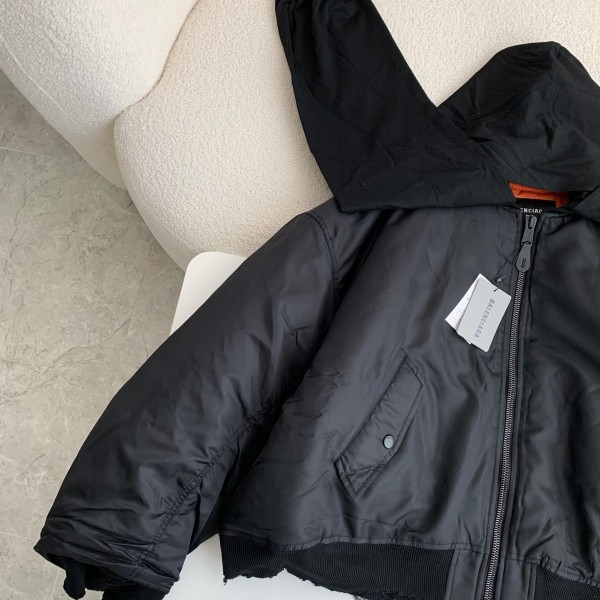 Balenciaga Plain color zipper long-sleeve jacket
