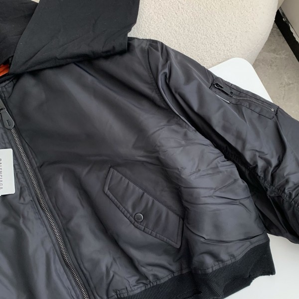 Balenciaga Plain color zipper long-sleeve jacket