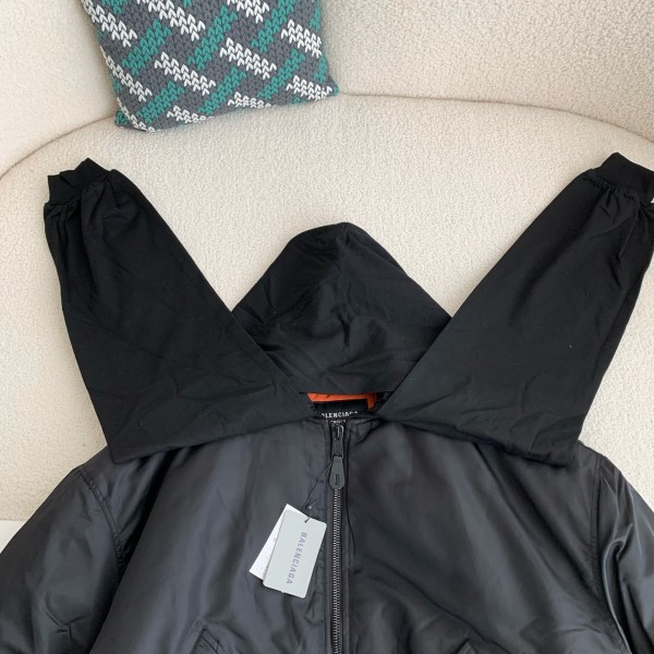 Balenciaga Plain color zipper long-sleeve jacket