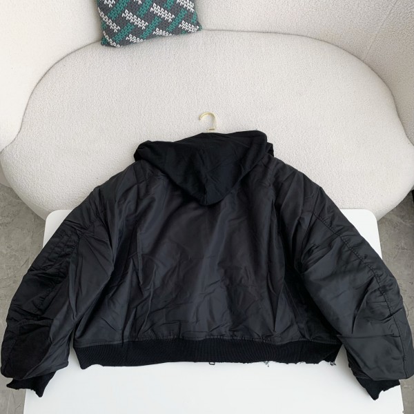 Balenciaga Plain color zipper long-sleeve jacket