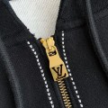 「#3850」Louis Vuitton  SS24 Logo Inlaid flower zipper sweatshirt Jackets