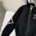 「#3850」Louis Vuitton  SS24 Logo Inlaid flower zipper sweatshirt Jackets