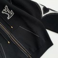 「#3850」Louis Vuitton  SS24 Logo Inlaid flower zipper sweatshirt Jackets