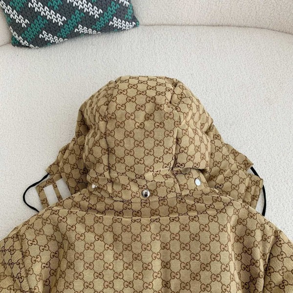 Gucci Casual FW22 Full Print Drawstring Down Jacket