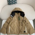 「#3851」Gucci Casual FW22 Full Print Drawstring Down Jacket