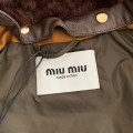 「#3855」MIU MIU FW23 Letter embroidery casual cotton jacket