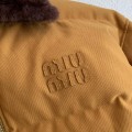 「#3855」MIU MIU FW23 Letter embroidery casual cotton jacket