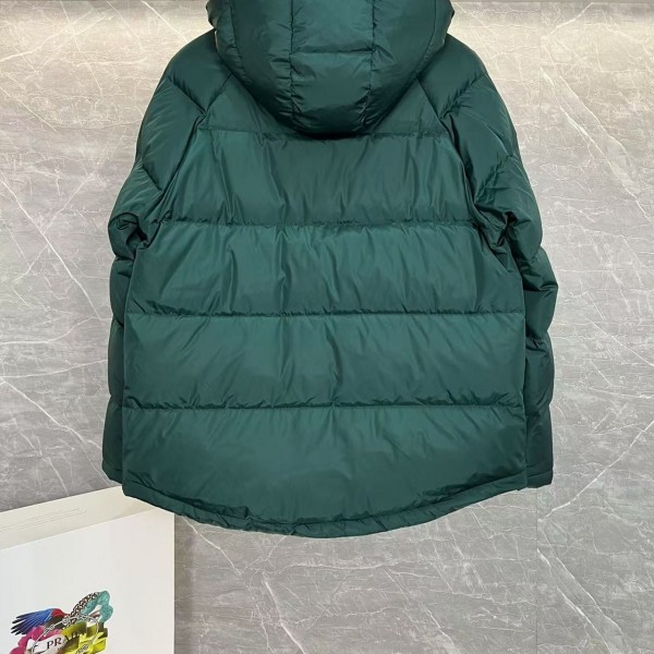 Prada RE-Nylon down jacket with detachable hood