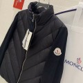 「#3869」Moncler new women's V-pattern stitching knitted sleeves stand collar down jacket