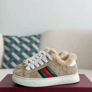 「#3873」Gucci ACE Suede Sneakers