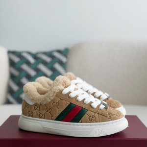 「#3877」Gucci ACE Suede Sneakers