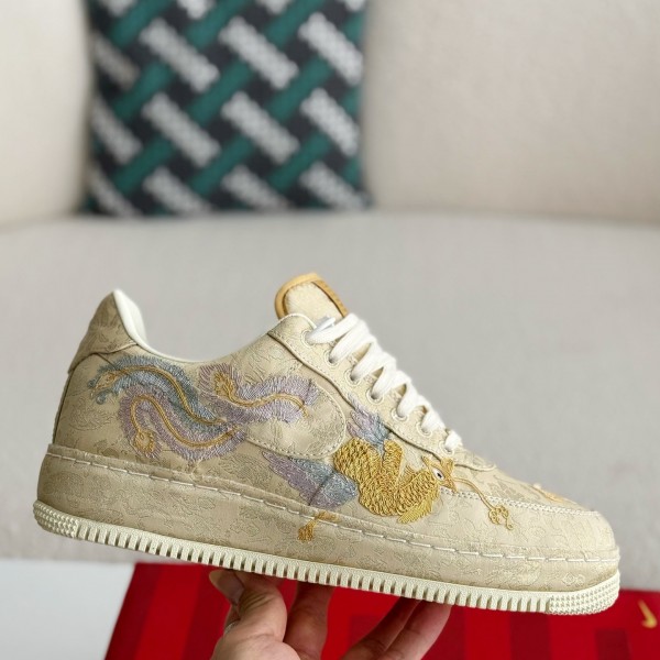 Nike Air FORCE 1 Dragon and Phoenix Present Good Omens Sneakers