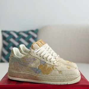 「#3885」Nike Air FORCE 1 Dragon and Phoenix Present Good Omens Sneakers