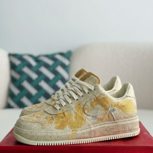 「#3885」Nike Air FORCE 1 Dragon and Phoenix Present Good Omens Sneakers