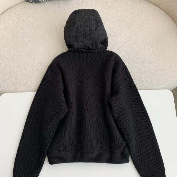 Dior FW24 Plain color hooded jacket