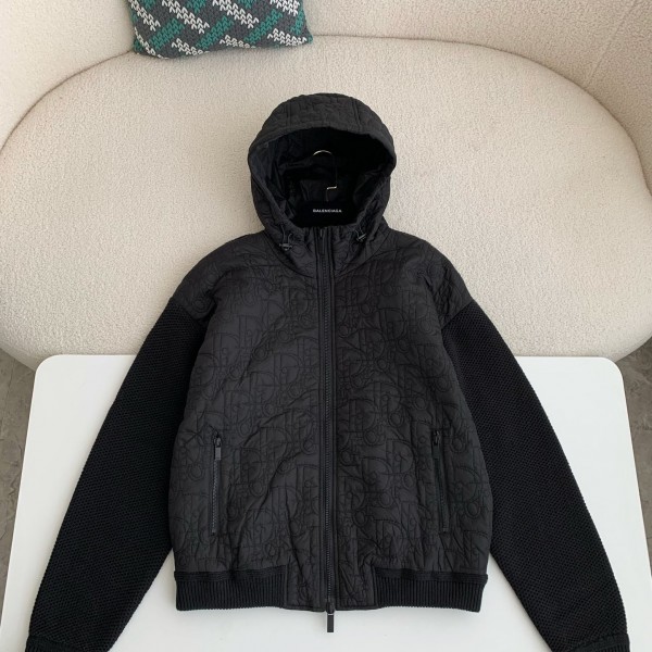 「#3896」Dior FW24 Plain color hooded jacket