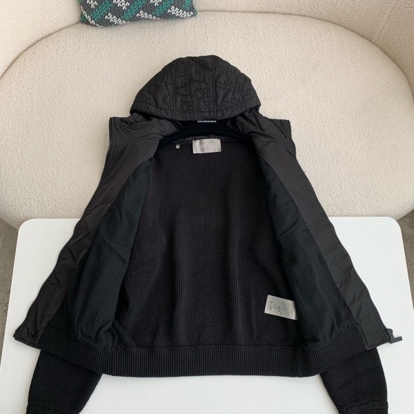 Dior FW24 Plain color hooded jacket