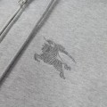 「#3899」Burberry logo embroidered hooded cardigan