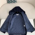 「#3902」Dior Hat zipper jacket，    Material: 99% Wool   1% Mulberry Silk