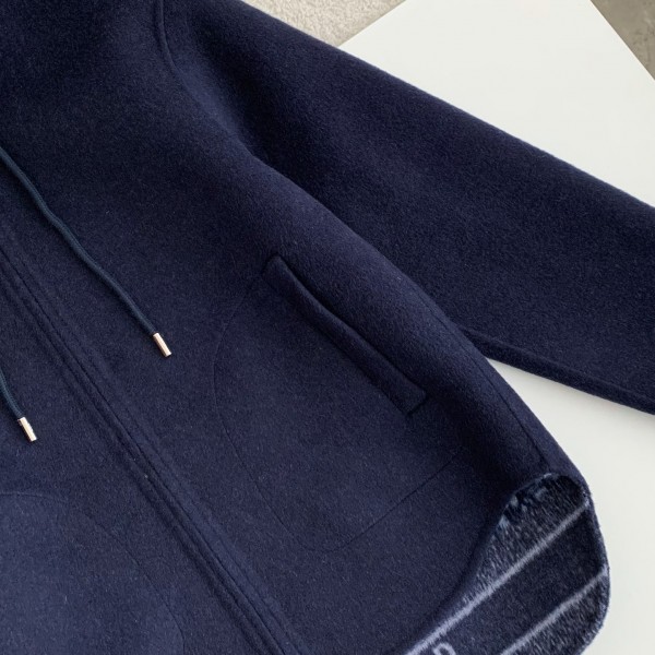 Dior Hat zipper jacket，    Material: 99% Wool   1% Mulberry Silk